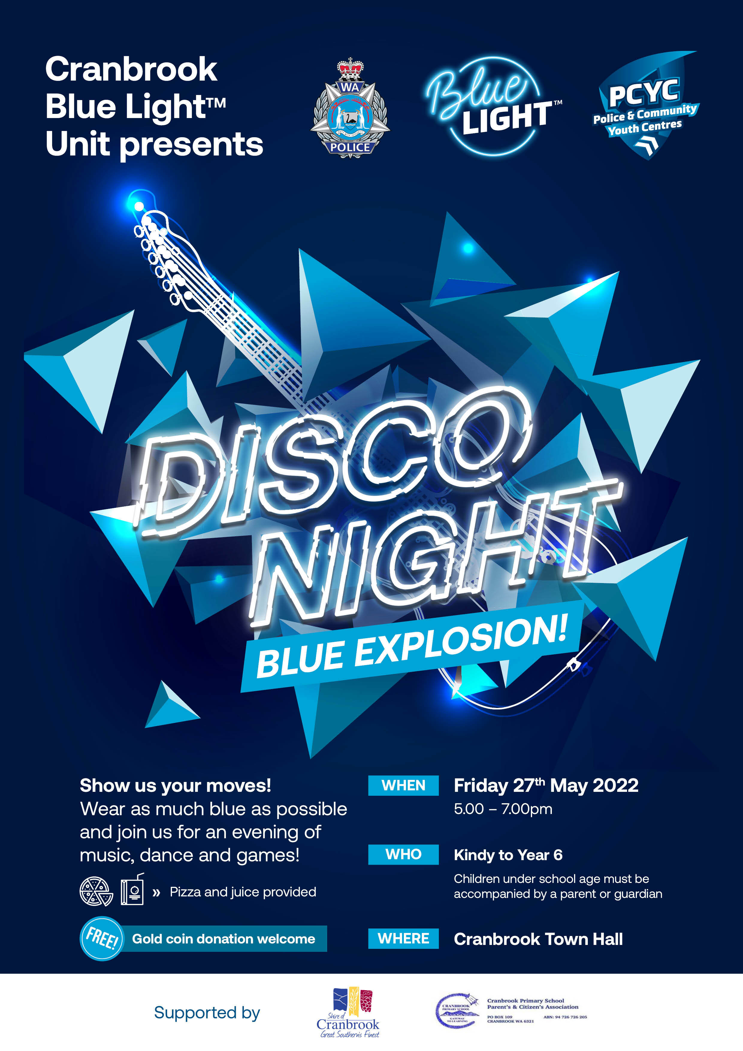 Cranbrook Blue Light Blue Explosion disco
